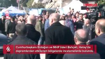 Cumhurbaşkanı Erdoğan deprem bölgesi Hatay'da