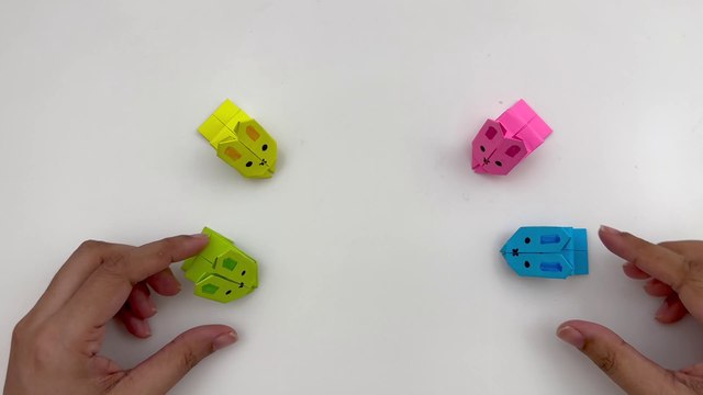 How To Make Origami Jumping Paper RABBIT Toy For Kids / paper craft / Paper Craft Easy / KIDS crafts