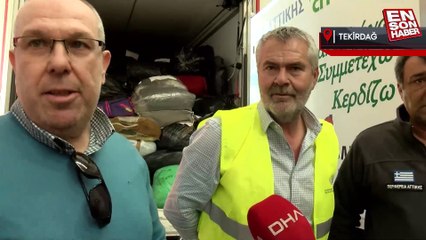 Yunanistan'dan deprem bölgesine 48 araçlık yardım malzemesi