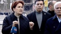 Akşener deprem bölgesinden Cumhurbaşkanı Erdoğan'a seslendi: Bu olmayacak karardan vazgeçin