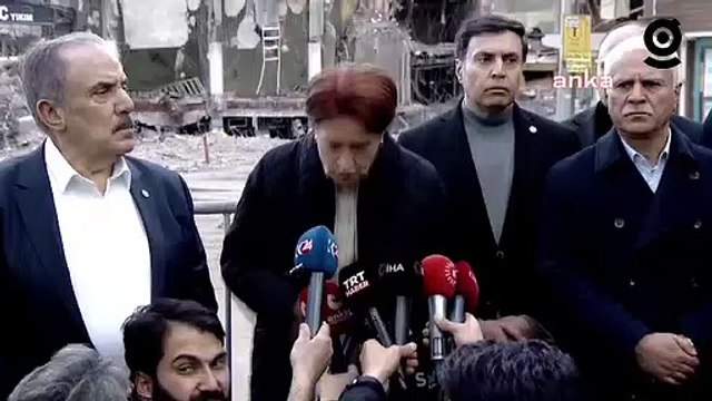 Akşener deprem bölgesinden seslendi, 'Derhal vazgeçin” dedi: 'Seçim yapılacak'