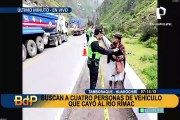 Huarochirí: buscan a cuatro personas que iban en vehículo que cayó al río Rímac