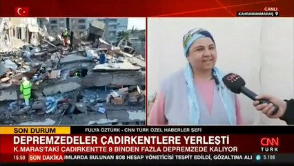 Fulya Öztürk'ün mikrofonuna konuştu... Minik depremzedenin isteği gülümsetti