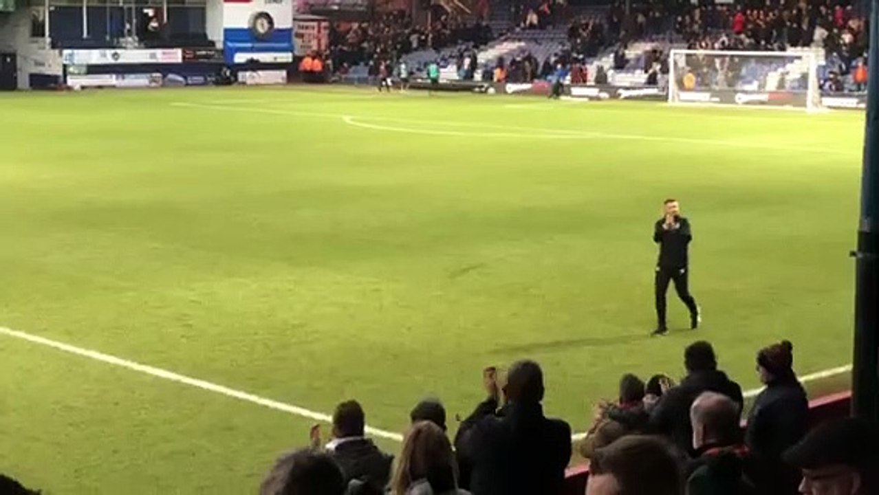 Luton boss Rob Edwards v Burnley