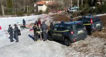 Montagna, GdF rafforza sicurezza a Gambarie d'Aspromonte (20.02.23)