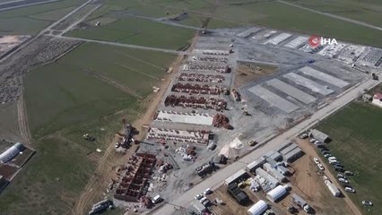 Nurdağı'nda geçici barınma merkezi tamamlanıyor