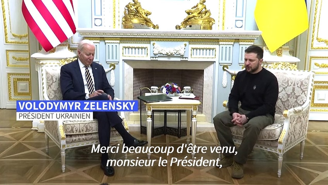 Ukraine: visite surprise de Joe Biden à Kiev pour montrer son "soutien indéfectible"
