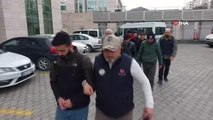 Samsun'da DEAŞ'tan gözaltına alınan 5 yabancı uyruklu şahıs adliyeye sevk edildi