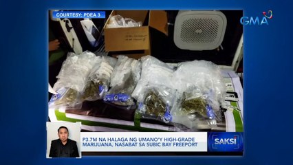 P3.7M na halaga ng umano'y high-grade marijuana, nasabat sa Subic Bay Freeport | Saksi
