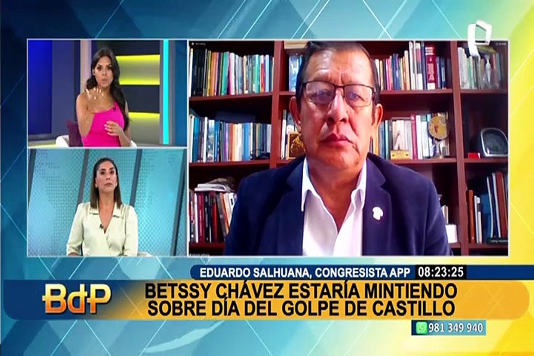 Salhuana: "Reportaje de Panorama confirma que Betssy Chávez y Aníbal Torres planificaron golpe de Estado"