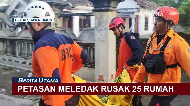 Ledakan Dahsyat Petasan di Blitar, 25 Rumah Rusak, 4 Orang Tewas