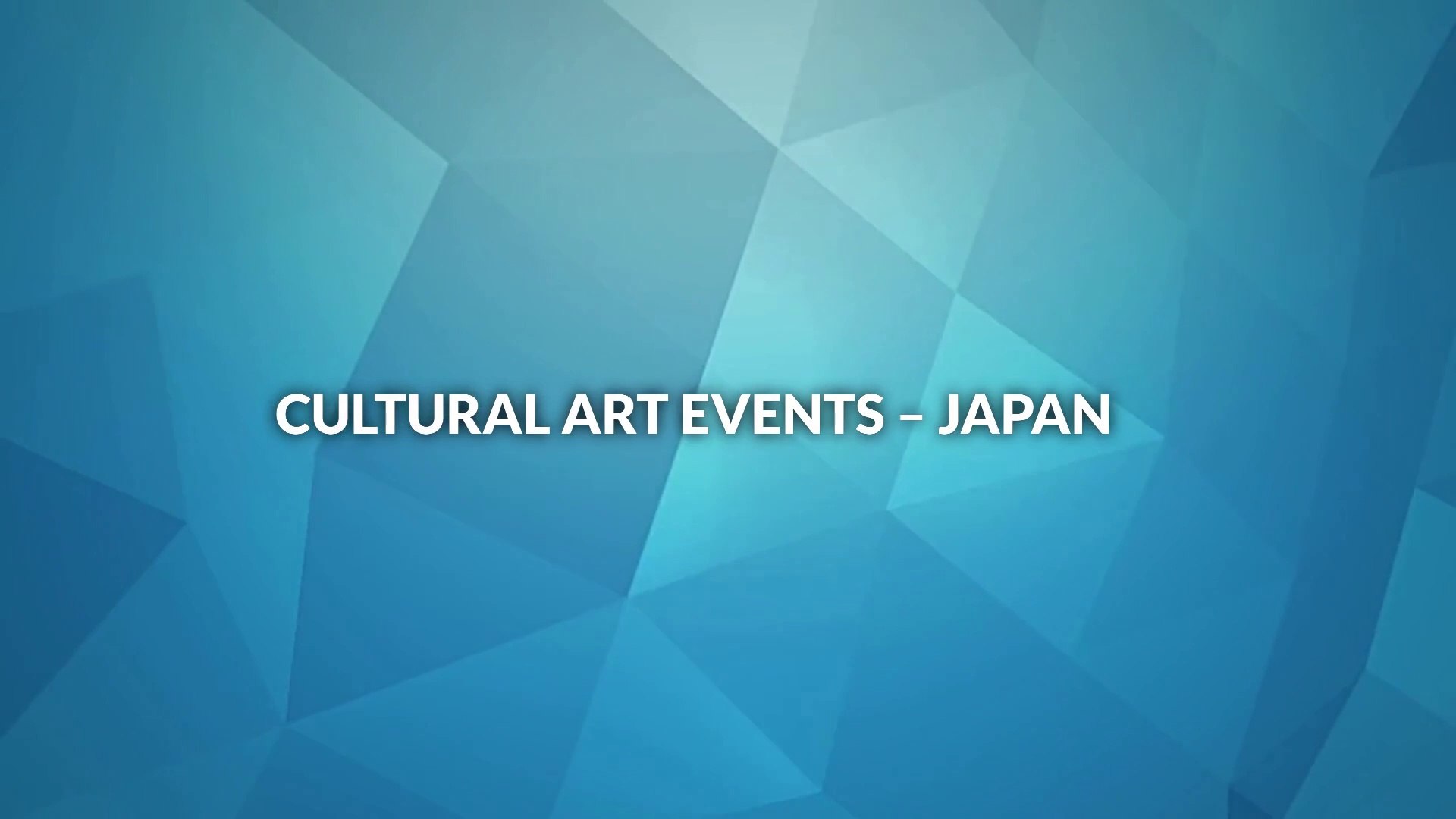 ⁣Cultural Art Events Japan