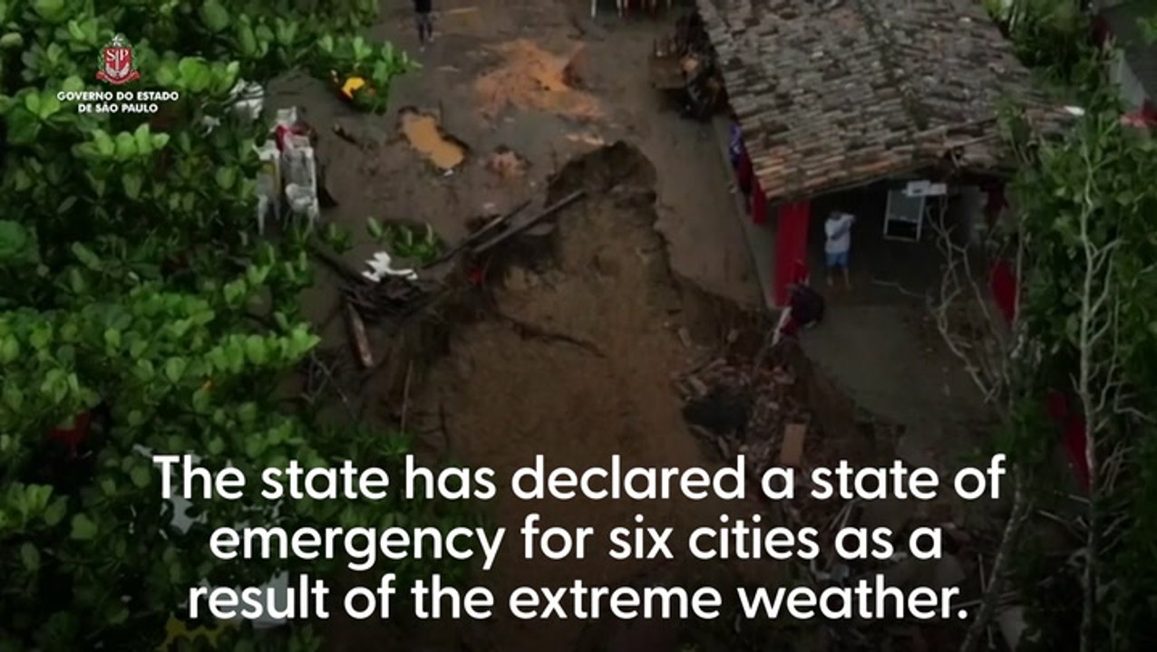 At least 36 killed in flooding and landslides in Brazil's Sao Paulo state
