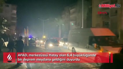 Hatay Reyhanlı'da meydana gelen depremden ilk görüntüler