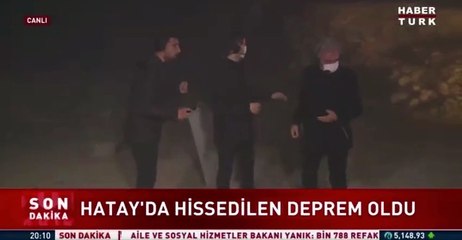Habertürk canlı yayınında depreme yakalandılar