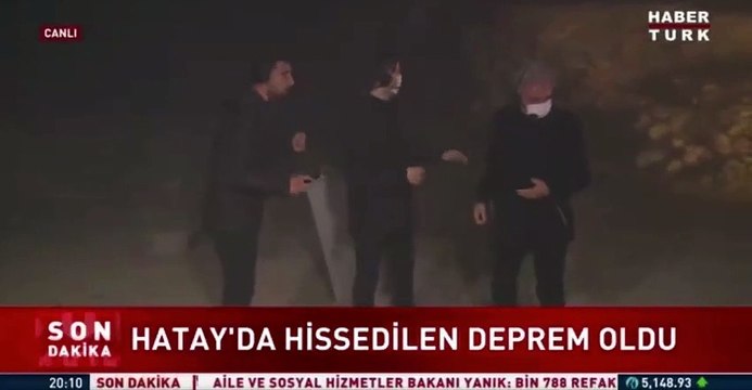 Habertürk canlı yayınında depreme yakalandılar