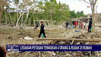 Seorang Bayi Alami Luka Berat Akibat Ledakan Pabrik Petasan di Blitar