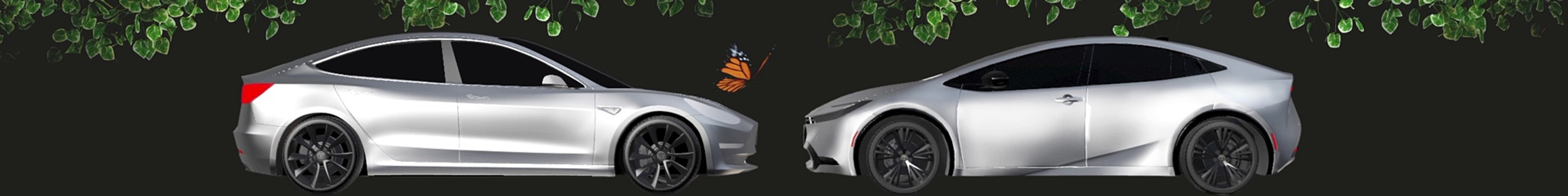 ⁣Toyota versus Tesla