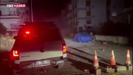 Hatay’da meydana gelen 6,4 büyüklüğündeki deprem anı kamerada