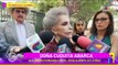 Doña Cuquita quiebra en llanto en misa en honor a Vicente Fernández