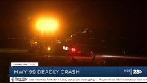 One person killed, one injured in accident on Highway 99
