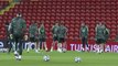 Real Madrid training at Anfield ahead of Liverpool UCL clash