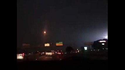 That's incredible slow motion lightning strike is thunderous
