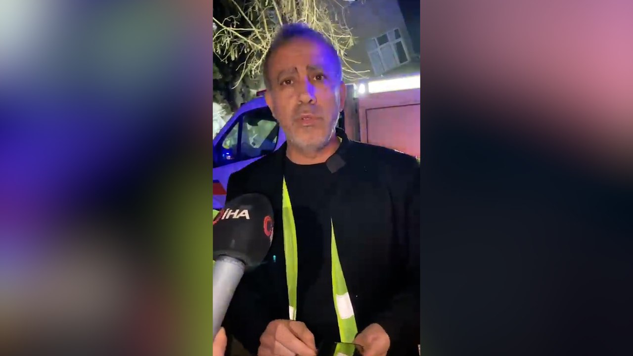 Haluk Levent Hatay depremi sonrası enkaz önünde açıklama yaptı