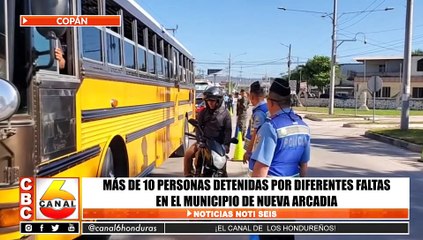 Más de 10 personas detenidas por diferentes faltas en el Municipio de Nueva Arcadia