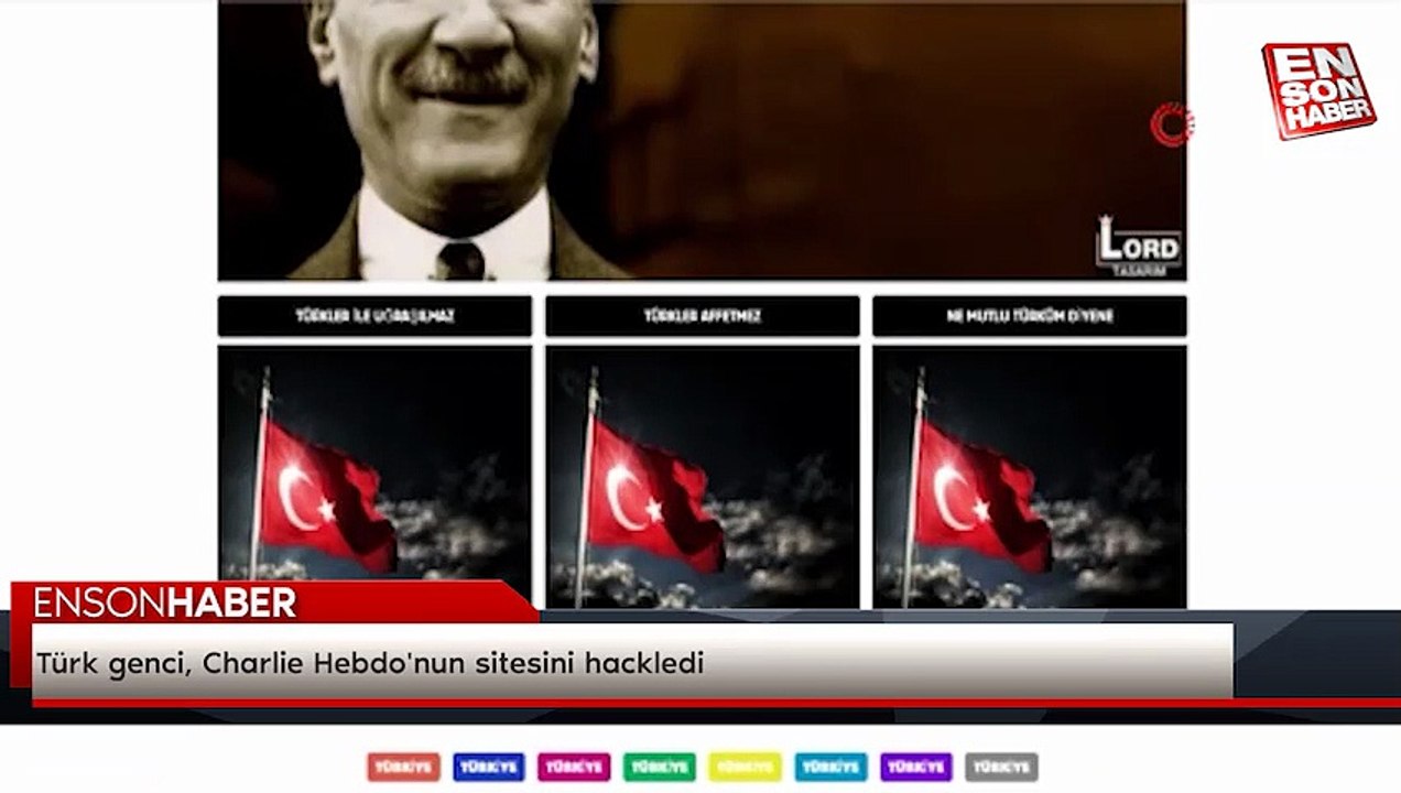 Türk genci, Charlie Hebdo'nun sitesini hackledi