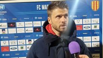 Réaction de Gregory Poirier après le match nul de Martigues face à Villefranche (2-2)