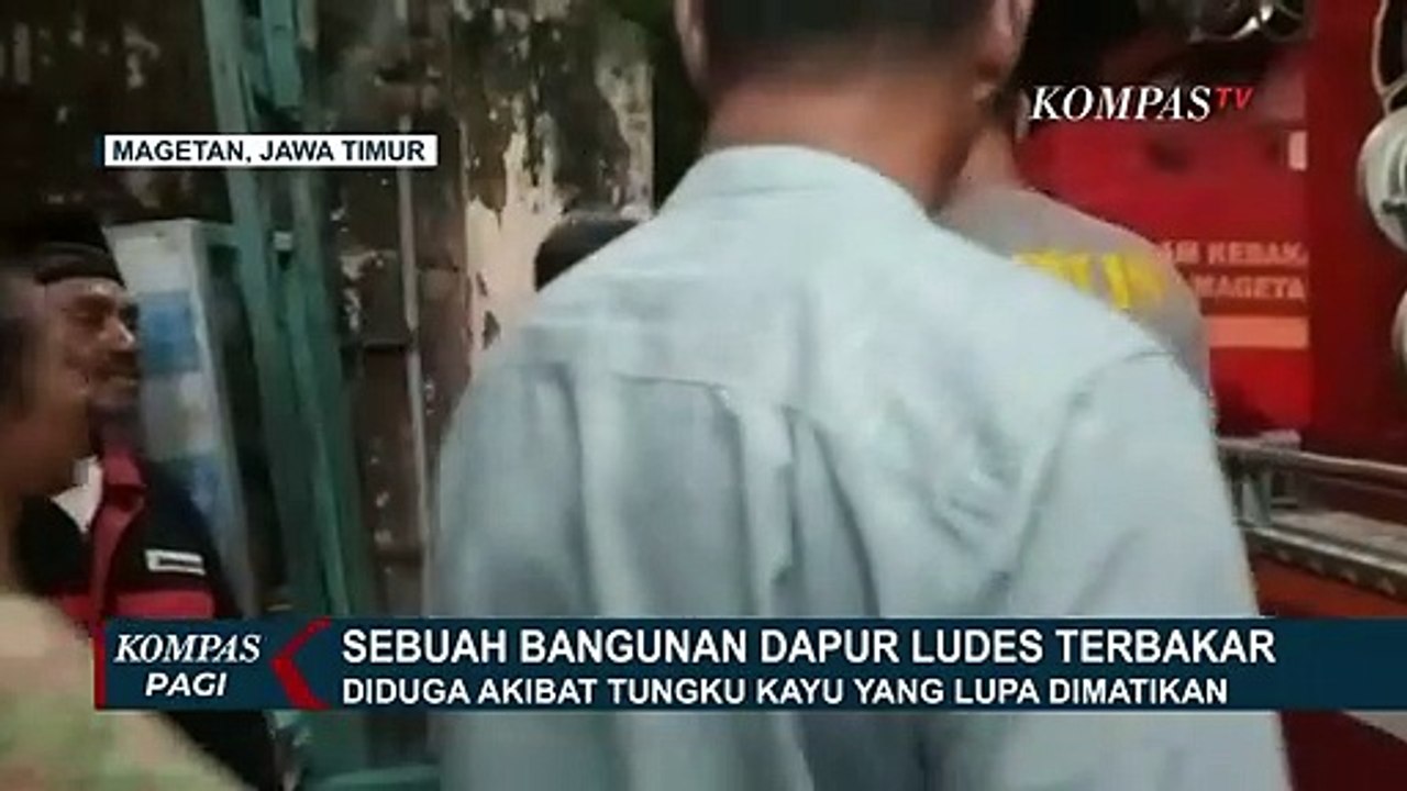 Lupa Matikan Tungku Kayu, Bangunan Dapur di Magetan Ludes Terbakar!