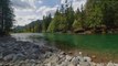 4K HDR Video - Crystal Clear Water Green River - Daily Nature Relaxation Sounds