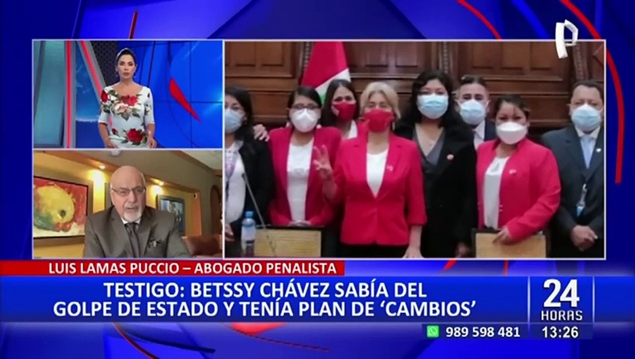 Lamas Puccio sobre Betssy Chávez: "Su situación legal es sumamente complicada"