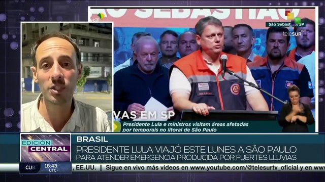 En Brasil ascienden a 40 los muertos y a 40 los desaparecidos por lluvias en el litoral