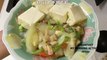 豆腐と白菜の旨煮で朝ごはん(Breakfast with boiled tofu and Chinese cabbage)
