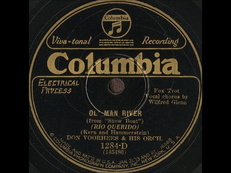 Don Voorhees & His Orchestra - Ol Man River (1929)