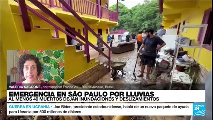 Download Video: Informe desde Río: presidente de Brasil sobrevoló las zonas más castigadas por las lluvias