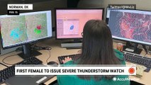 Woman makes weather history with the National Weather Service