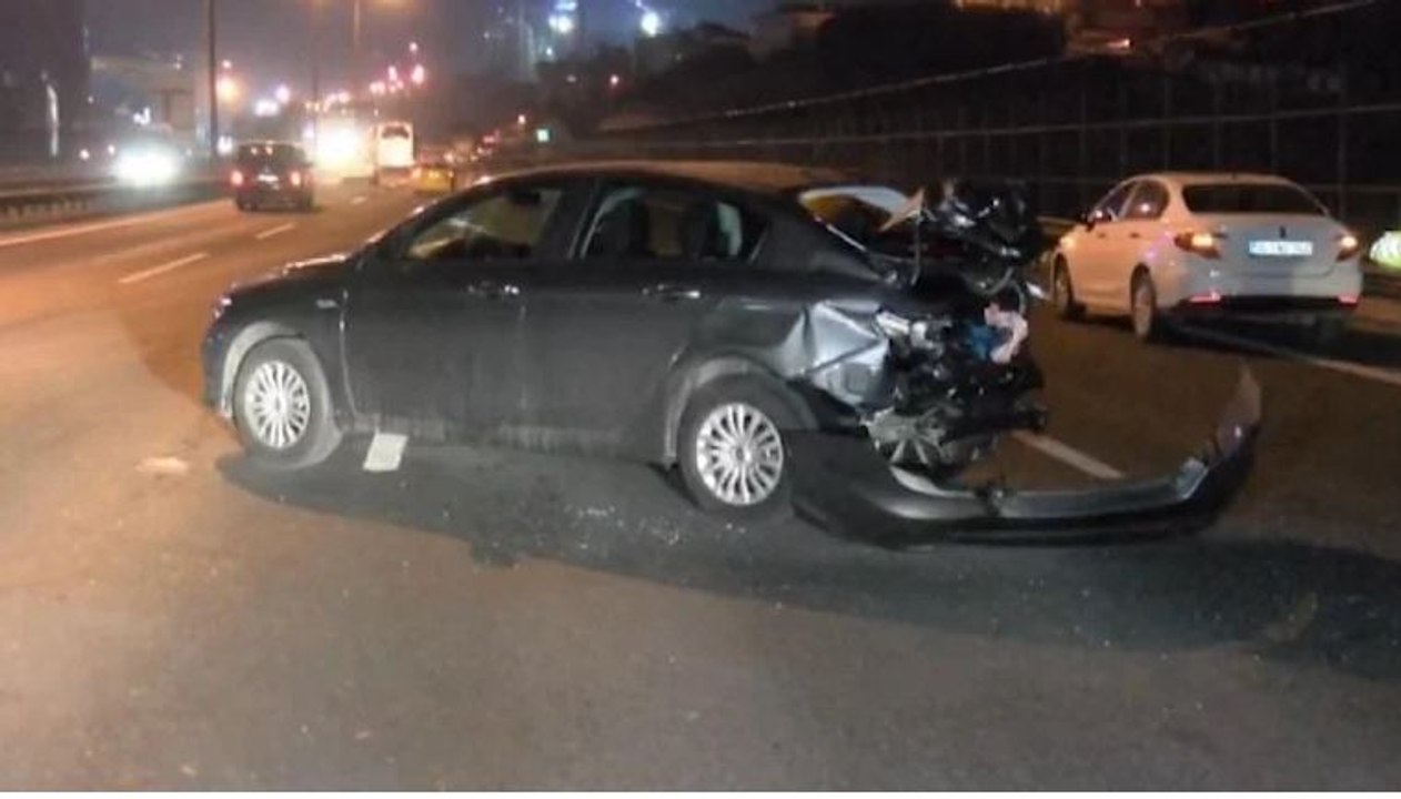 TEM Otoyolu'nda akıl almaz kaza