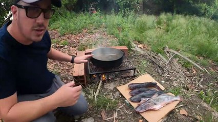 Pesca y Cocina en hermoso lugar | Pescado Frito | Fritanga de Bagres | Mucha Aventura y Naturaleza