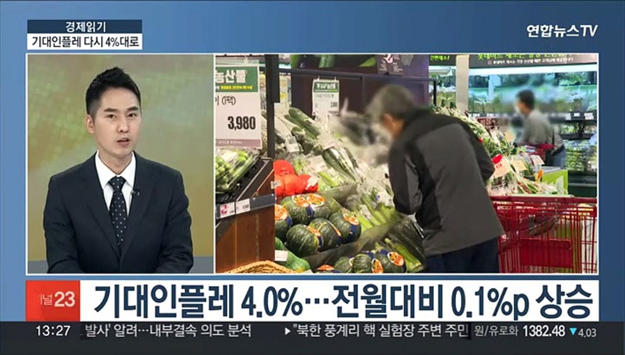 [경제읽기] 기대 인플레 다시 4%대로…한은 금통위 변수될까?