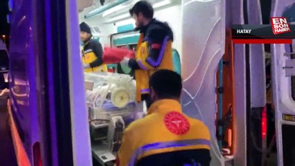 Hatay'da depremden korkan hamile kadın sahra hastanesinde doğum yaptı
