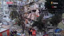 Hatay'da depremin ardından enkaz alanı havadan görüntülendi