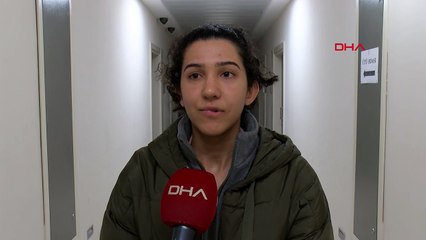 Kaldığı yurda kardeşiyle birlikte depremzede olarak yerleştirildi