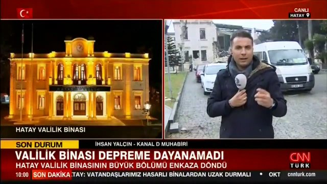 6,4'lük depremde Tarihi Hatay Valilik binası da yıkıldı