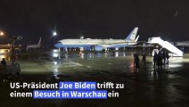 US-Präsident Biden in Warschau eingetroffen
