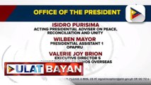 Mga bagong opisyal na naitalaga sa iba't ibang kagawaran, pinangalanan ng Malacañang