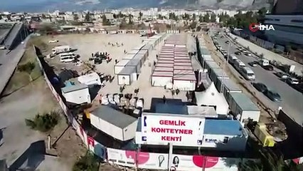 Gemlik Konteyner Kent havadan görüntülendi