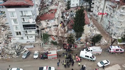 Hatay'da depremler sonrası son durum havadan fotoğraflandı